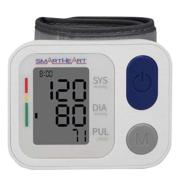 SmartHeart Blood Pressure Monitor | Adult Wrist Cuff | 2-Person Memory - Picture 3 of 6
